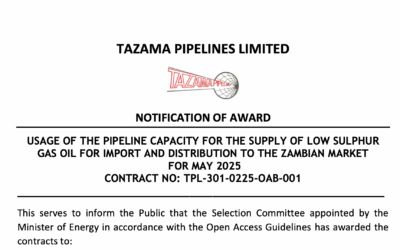 NOTIFICATION OF AWARD | MAY